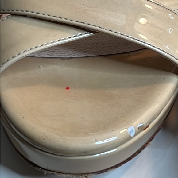 JIMMY CHOO Lucia Wedges with Box and Dust Bags | Nude | Size 37.5 - Picture 14 of 16